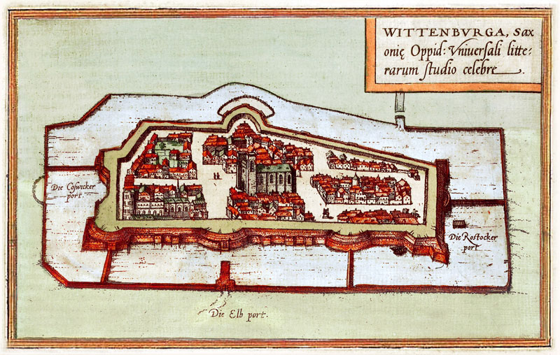 Wittenberg 1575 Braun en Hogenberg
